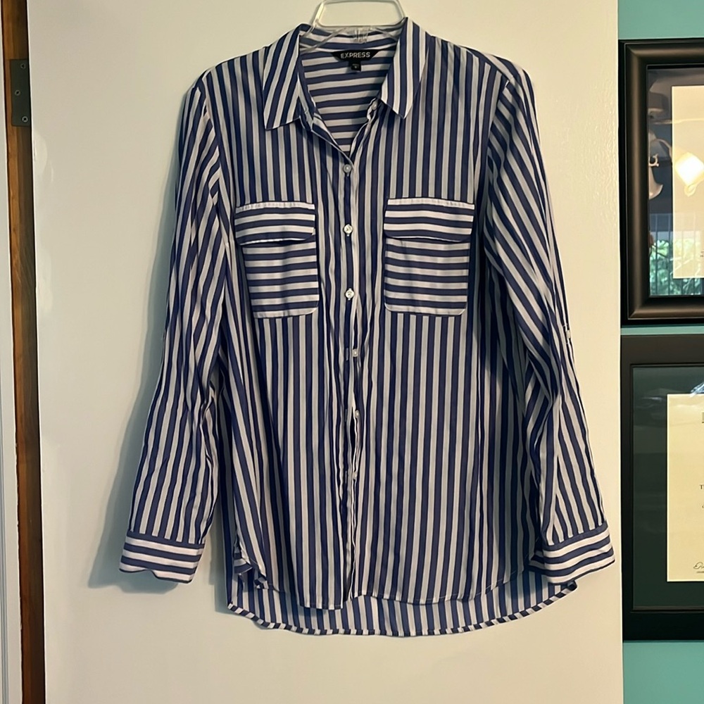 Express Striped Button down shirt